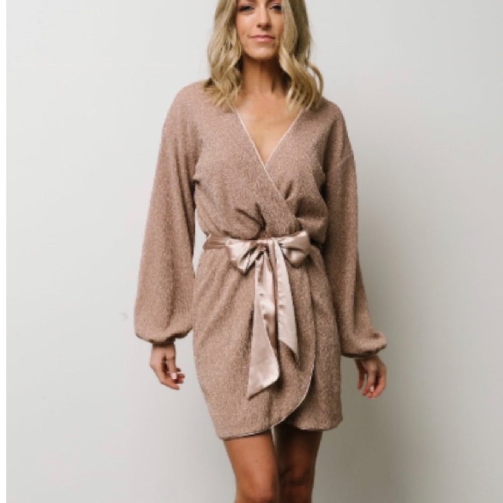 Packard Sparkle Mini Dress | Autumn Rose | Baltic Born | Size XL